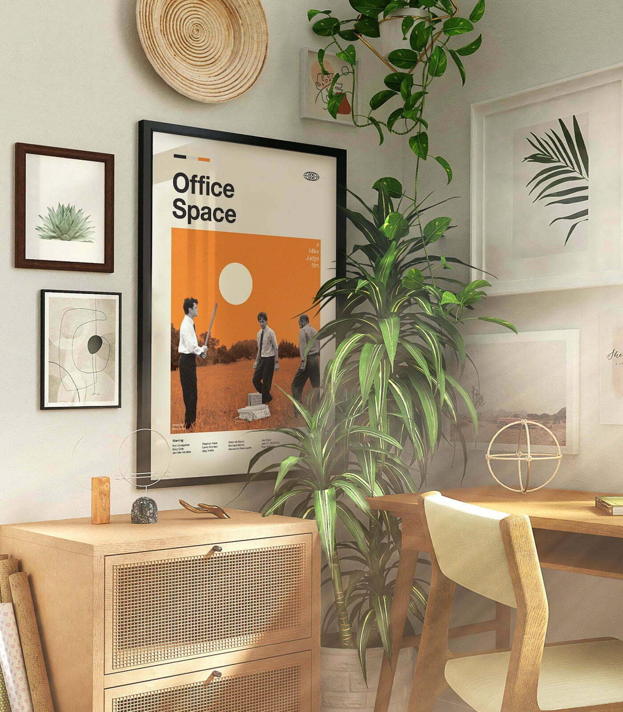Mid Century Modern Office Space Posters Meaningful Gift For Family Gift For Boyfriend Valentine Gift Birthday Gift Holiday Gift