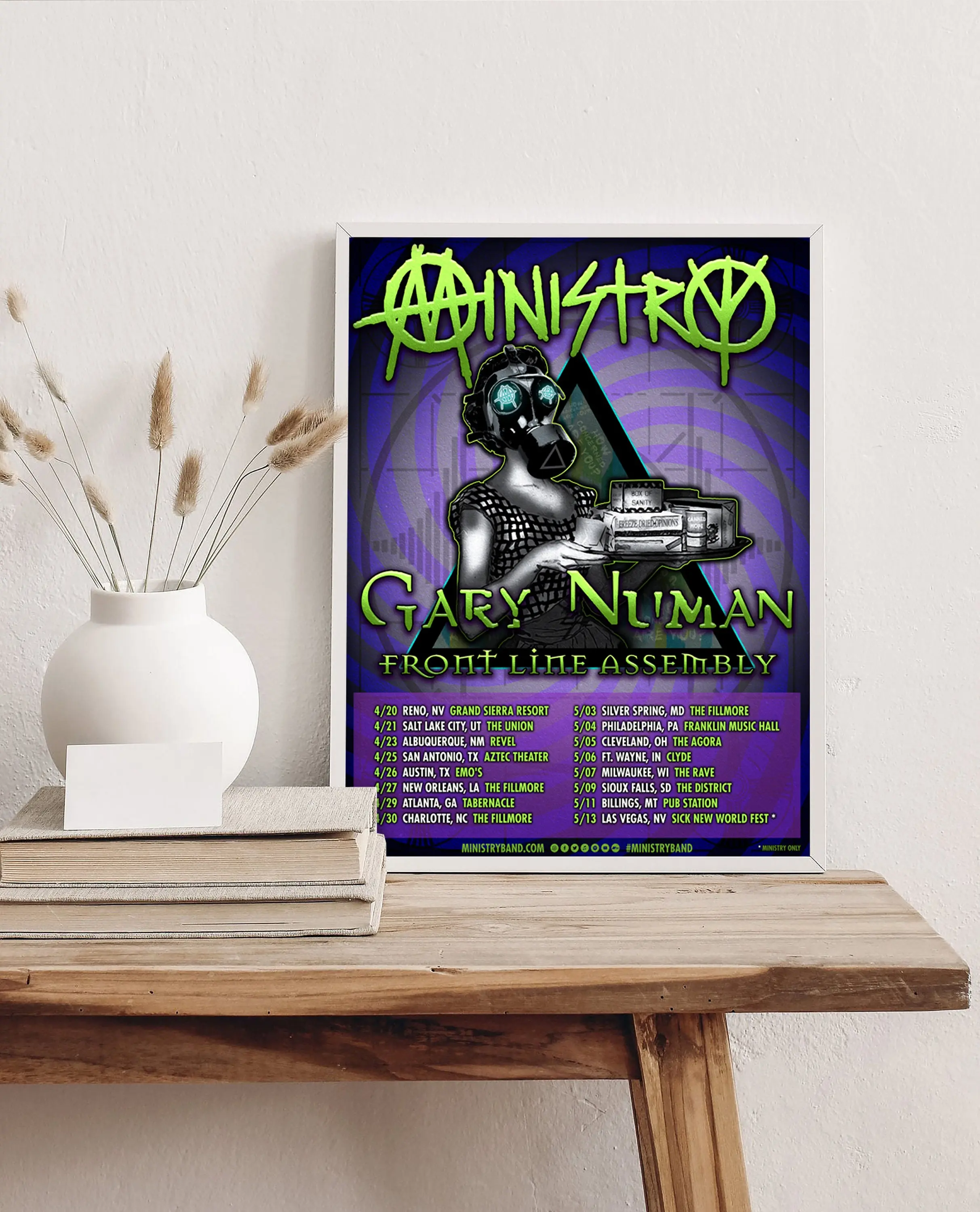 Ministry Tour 2023 Poster Vintage Concert Meaningful Gift For Family Gift For Boyfriend Valentine Gift Birthday Gift Holiday Gift