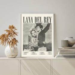 Lana Del Rey Poster, Music Poster, Meaningful Gift For Family Gift For Boyfriend Valentine Gift Birthday Gift Holiday Gift