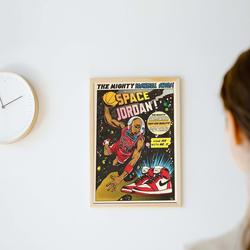 Space Jordan Poster, Vintage Poster, Basketball Poster Meaningful Gift For Family Gift For Boyfriend Valentine Gift Birthday Gift Holiday Gift