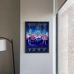 Imagine Dragons Mercury World Tour 2023 Poster Meaningful Gift For Family Gift For Boyfriend Valentine Gift Birthday Gift Holiday Gift