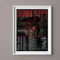 Skinny Puppy Band Final Tour 2023 Poster Meaningful Gift For Family Gift For Boyfriend Valentine Gift Birthday Gift Holiday Gift