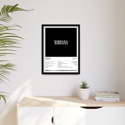 Nirvana Self-Titled Vintage Album Cover Polaroid Art Music Poster Meaningful Gift For Family Gift For Boyfriend Valentine Gift Birthday Gift Holiday Gift