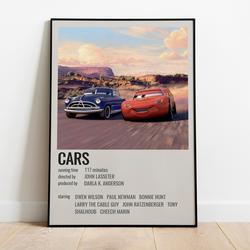 Cars Movie Poster | Lightning McQueen Poster Meaningful Gift For Family Gift For Boyfriend Valentine Gift Birthday Gift Holiday Gift