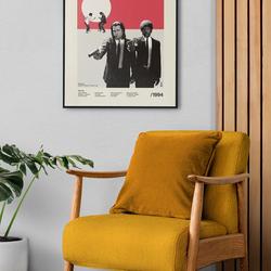 Pulp Fiction Poster,Pulp Fiction Print,Movie Poster Meaningful Gift For Family Gift For Boyfriend Valentine Gift Birthday Gift Holiday Gift