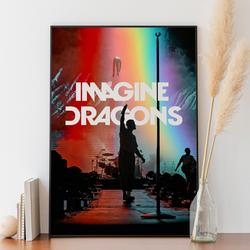 Imagine Dragons Poster - Wall Decor - Design Print Meaningful Gift For Family Gift For Boyfriend Valentine Gift Birthday Gift Holiday Gift