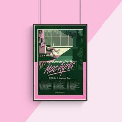 Mac Ayres 2023 North American Tour Poster Meaningful Gift For Family Gift For Boyfriend Valentine Gift Birthday Gift Holiday Gift