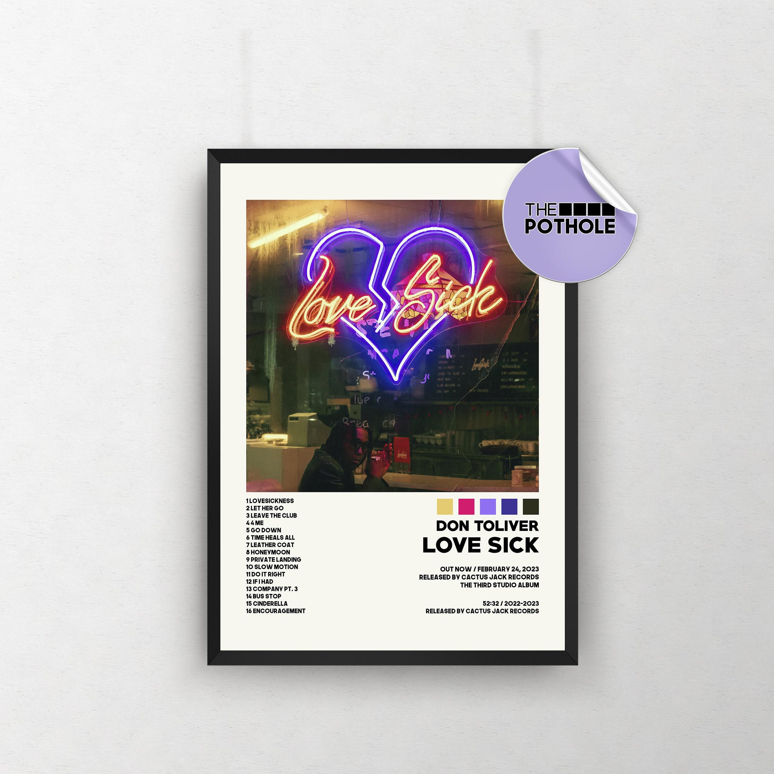 Don Toliver Posters / Love Sick Poster Meaningful Gift For Family Gift For Boyfriend Valentine Gift Birthday Gift Holiday Gift