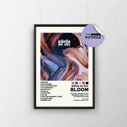 Rufus Du Sol Poster | Bloom Poster Meaningful Gift For Family Gift For Boyfriend Valentine Gift Birthday Gift Holiday Gift