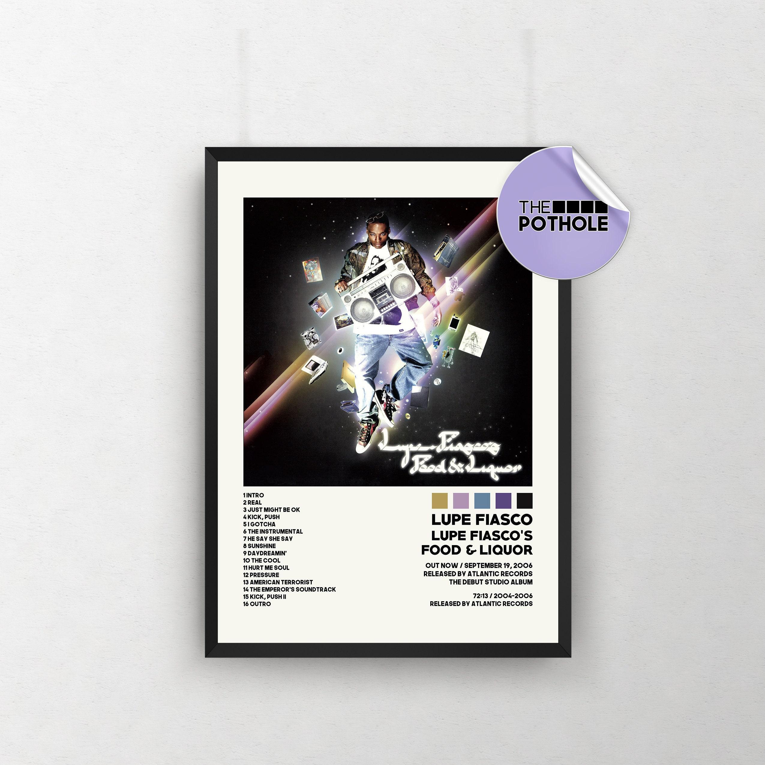 Lupe Fiasco Poster / Food and Liquor Poster Meaningful Gift For Family Gift For Boyfriend Valentine Gift Birthday Gift Holiday Gift