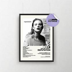 Taylor Posters / Reputation Poster / Album Cover Poster Meaningful Gift For Family Gift For Boyfriend Valentine Gift Birthday Gift Holiday Gift