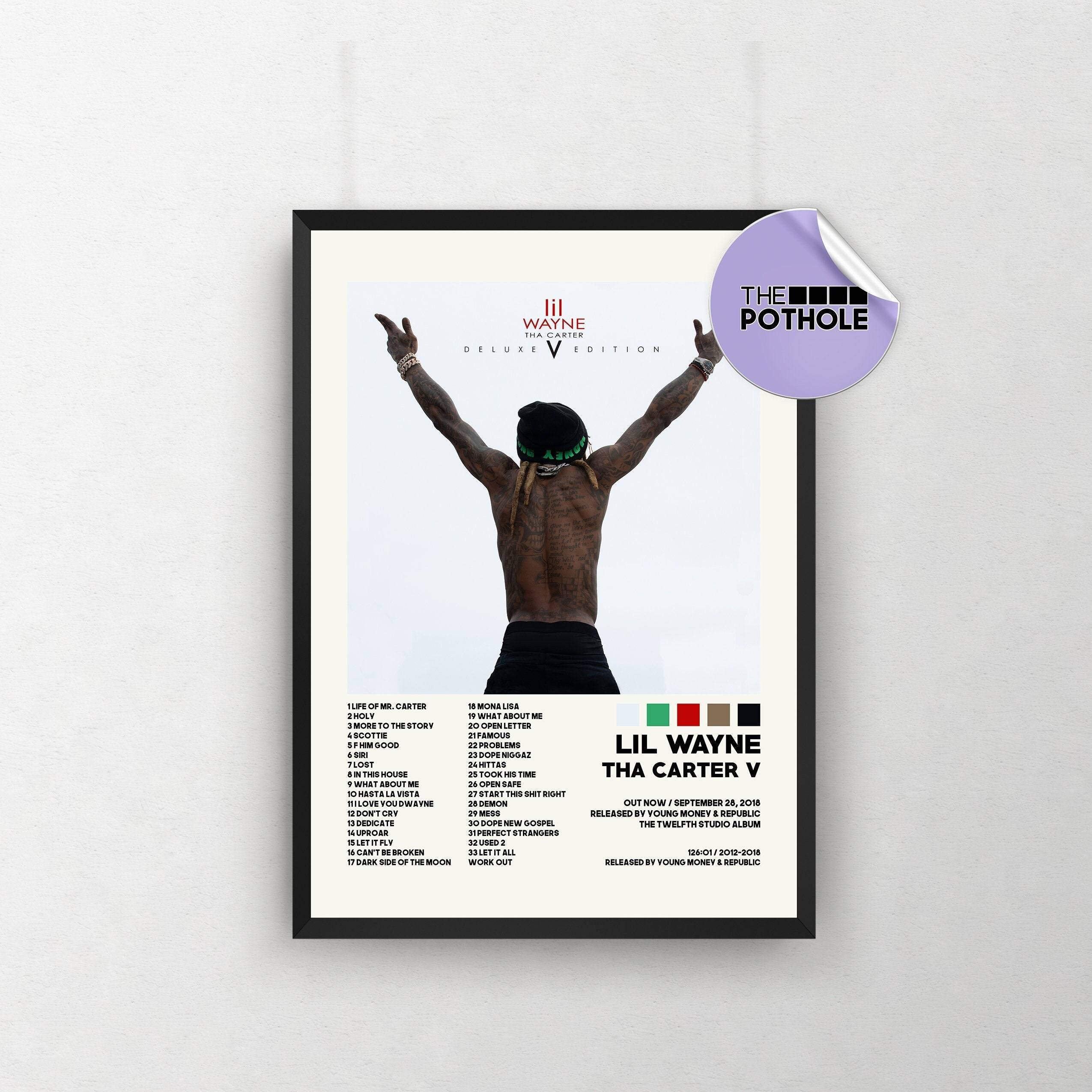Lil Wayne Posters / Tha Carter V Poster Meaningful Gift For Family Gift For Boyfriend Valentine Gift Birthday Gift Holiday Gift