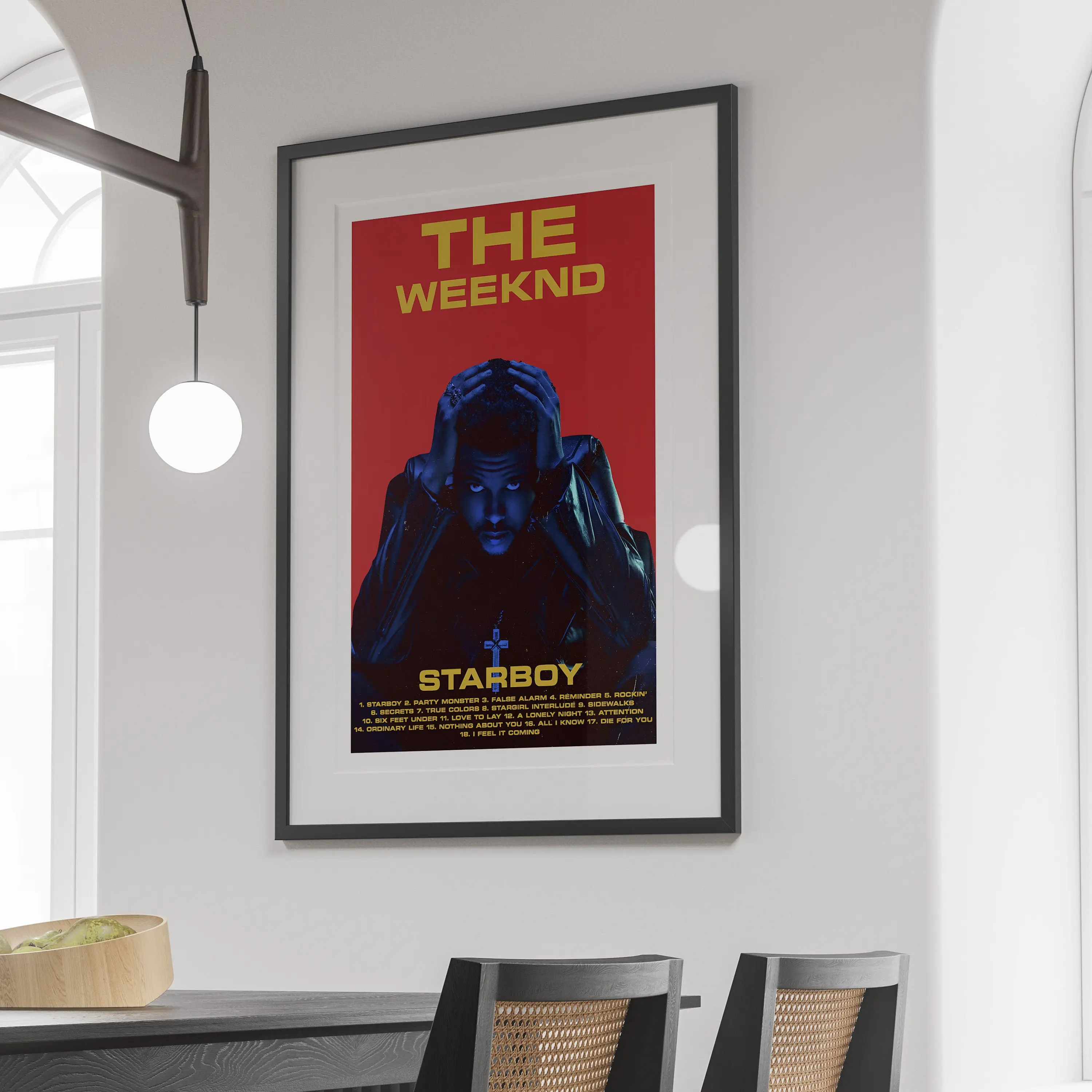 Weeknds - Starboy Album Poster Meaningful Gift For Family Gift For Boyfriend Valentine Gift Birthday Gift Holiday Gift