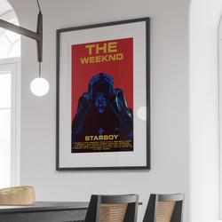 Weeknds - Starboy Album Poster Meaningful Gift For Family Gift For Boyfriend Valentine Gift Birthday Gift Holiday Gift