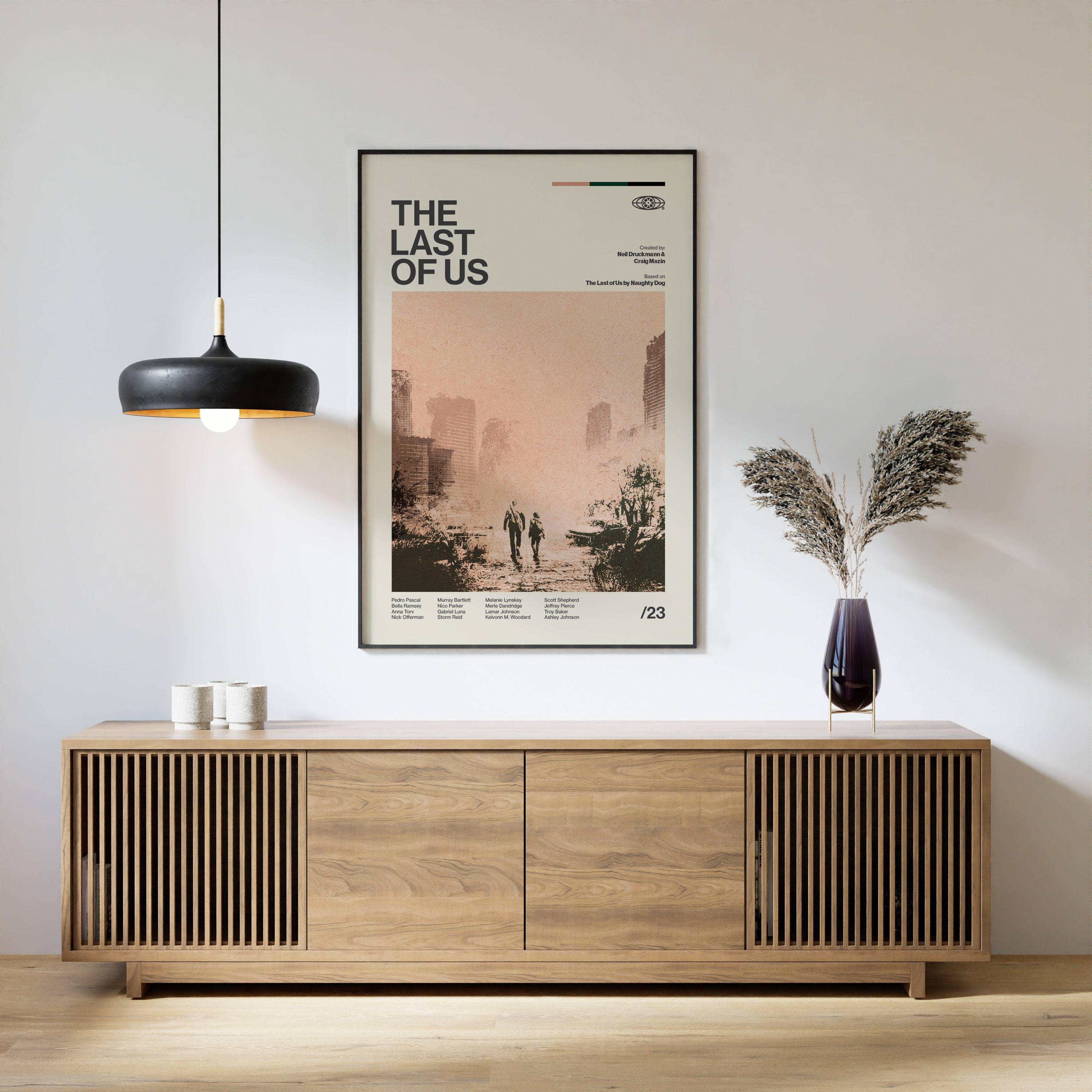 The Last of Us Inspired Poster, Mid Century Modern, Art Print, Movie Poster, TV Show Meaningful Gift For Family Gift For Boyfriend Valentine Gift Birthday Gift Holiday Gift