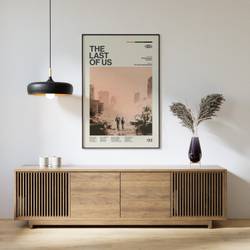 The Last of Us Inspired Poster, Mid Century Modern, Art Print, Movie Poster, TV Show Meaningful Gift For Family Gift For Boyfriend Valentine Gift Birthday Gift Holiday Gift