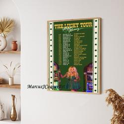 Megan Moroney the lucky tour Poster Meaningful Gift For Family Gift For Boyfriend Valentine Gift Birthday Gift Holiday Gift