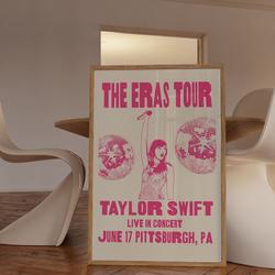 Pink Eras Tour Poster Meaningful Gift For Family Gift For Boyfriend Valentine Gift Birthday Gift Holiday Gift