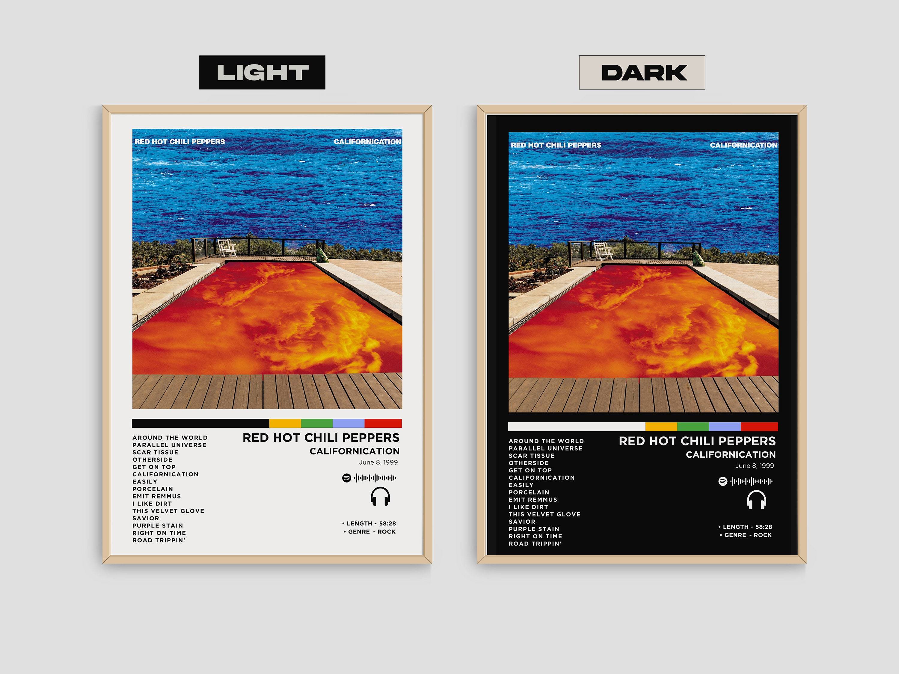 Red Hot Chili Peppers - Californication Album Poster Meaningful Gift For Family Gift For Boyfriend Valentine Gift Birthday Gift Holiday Gift