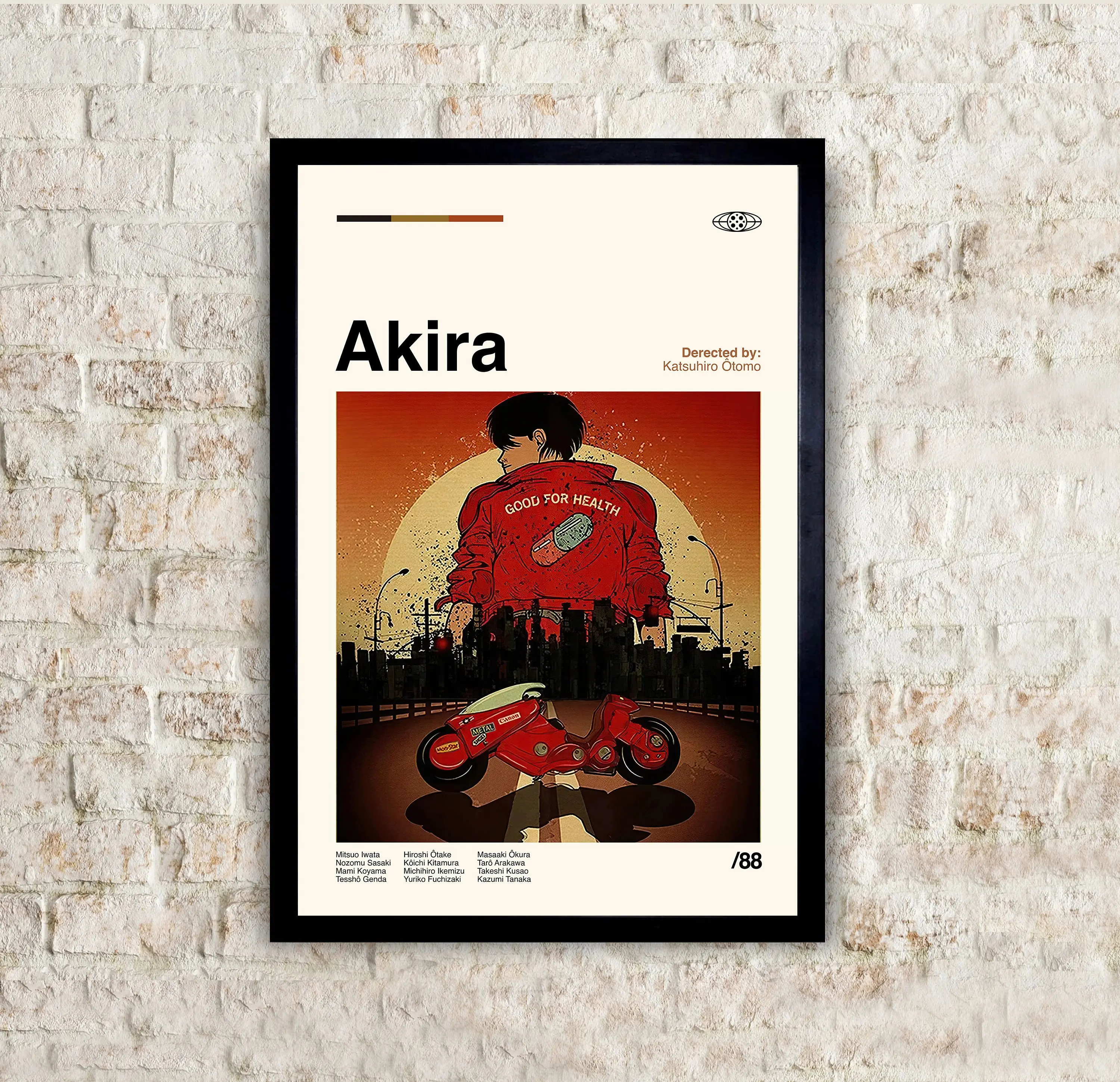 Akira 1988 Movie Poster - Retro Anime Poster Meaningful Gift For Family Gift For Boyfriend Valentine Gift Birthday Gift Holiday Gift