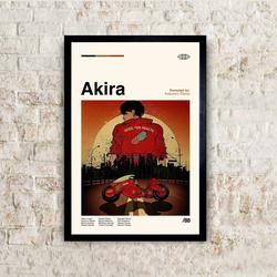 Akira 1988 Movie Poster - Retro Anime Poster Meaningful Gift For Family Gift For Boyfriend Valentine Gift Birthday Gift Holiday Gift