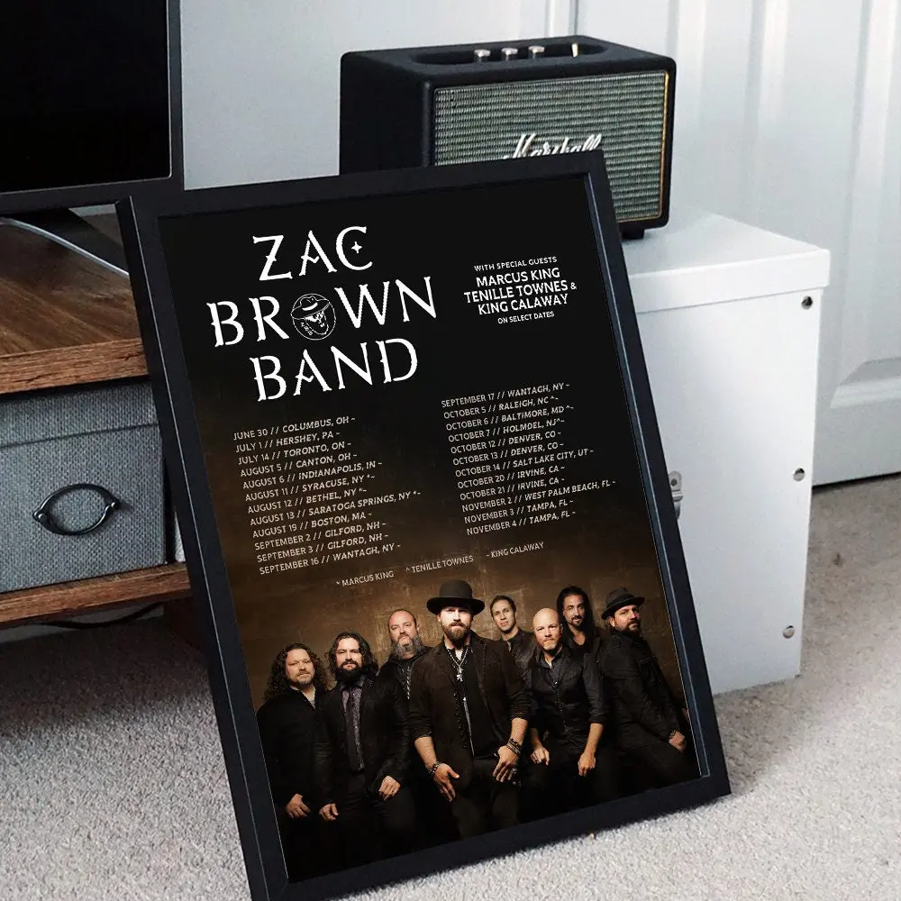 Zac Brown Band World Tour 2023 Poster Meaningful Gift For Family Gift For Boyfriend Valentine Gift Birthday Gift Holiday Gift