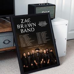 Zac Brown Band World Tour 2023 Poster Meaningful Gift For Family Gift For Boyfriend Valentine Gift Birthday Gift Holiday Gift