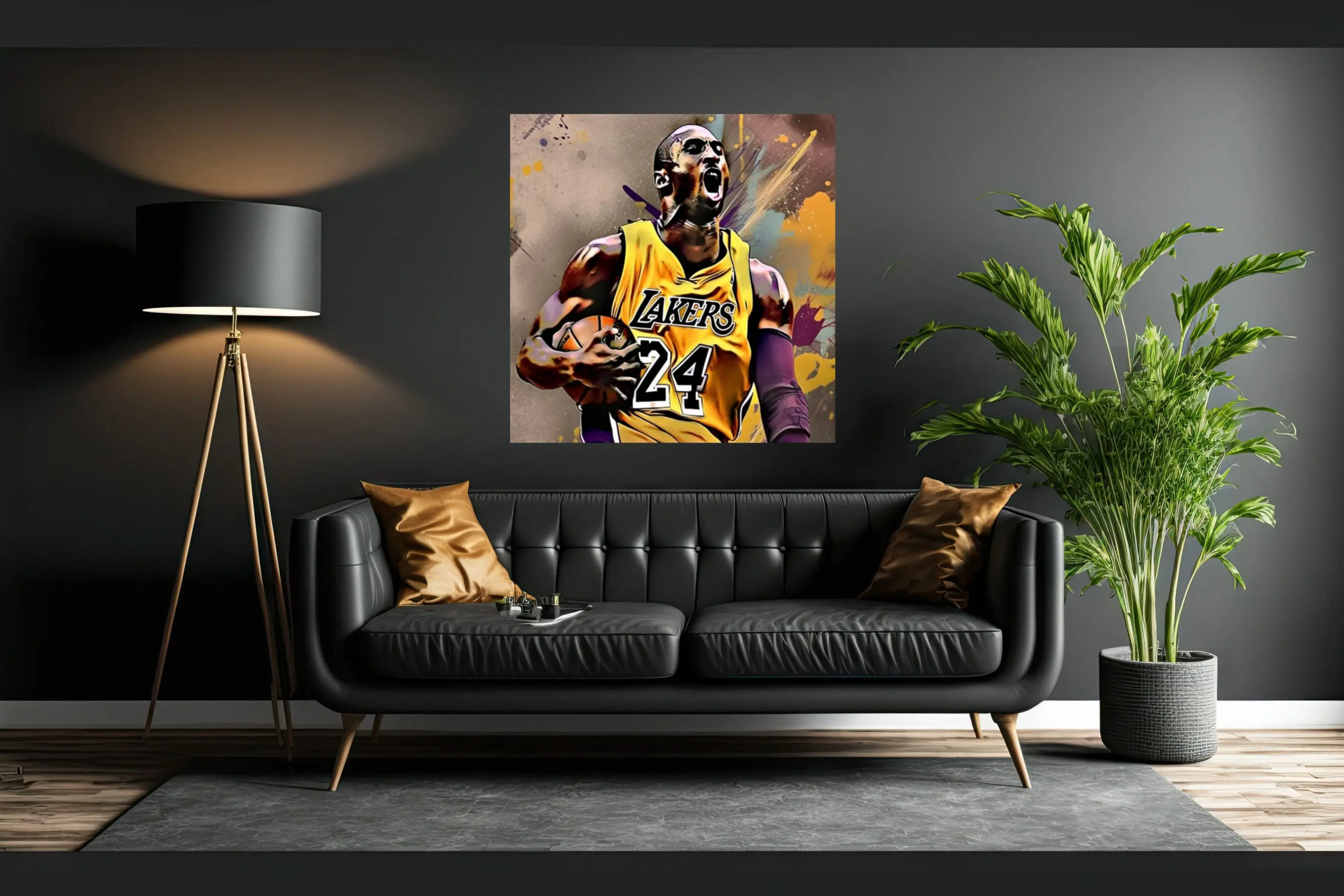 Kobe Bryant Graffiti Art Poster Meaningful Gift For Family Gift For Boyfriend Valentine Gift Birthday Gift Holiday Gift