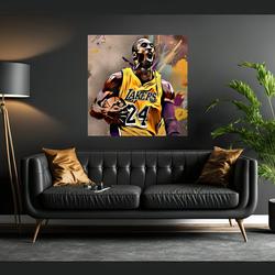 Kobe Bryant Graffiti Art Poster Meaningful Gift For Family Gift For Boyfriend Valentine Gift Birthday Gift Holiday Gift