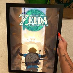 The Legend Of Zelda Tears Of The Kingdom Game Poster, Game Poster Meaningful Gift For Family Gift For Boyfriend Valentine Gift Birthday Gift Holiday Gift
