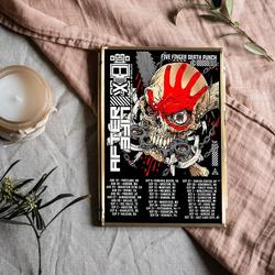 Megadeth-Five-Finger Death Punch Tour 2022 Poster Meaningful Gift For Family Gift For Boyfriend Valentine Gift Birthday Gift Holiday Gift