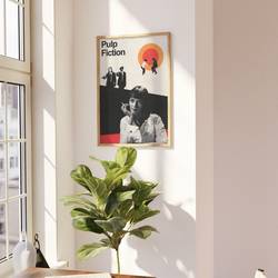 Pulp Fiction Mid Century Movie Poster Meaningful Gift For Family Gift For Boyfriend Valentine Gift Birthday Gift Holiday Gift