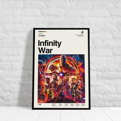 Infinity War - Avengers - Marvel Poster Meaningful Gift For Family Gift For Boyfriend Valentine Gift Birthday Gift Holiday Gift