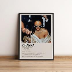 Rihanna Poster Meaningful Gift For Family Gift For Boyfriend Valentine Gift Birthday Gift Holiday Gift