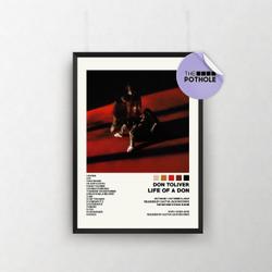 Don Toliver Posters / Life of a DON Poster Meaningful Gift For Family Gift For Boyfriend Valentine Gift Birthday Gift Holiday Gift