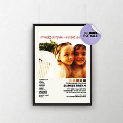 Smashing Pumpkins Posters, Siamese Dream Poster Meaningful Gift For Family Gift For Boyfriend Valentine Gift Birthday Gift Holiday Gift