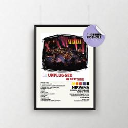 Nirvana Posters  Unplugged In New York Poster Meaningful Gift For Family Gift For Boyfriend Valentine Gift Birthday Gift Holiday Gift