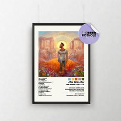 Jon Bellion Posters, The Human Condition Poster Meaningful Gift For Family Gift For Boyfriend Valentine Gift Birthday Gift Holiday Gift