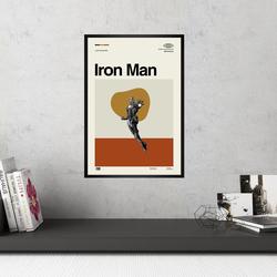 Iron Man Poster - Ironman Poster - Retro Movie Poster Meaningful Gift For Family Gift For Boyfriend Valentine Gift Birthday Gift Holiday Gift