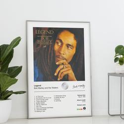Bob Marley Poster - Legend Album Cover Poster Meaningful Gift For Family Gift For Boyfriend Valentine Gift Birthday Gift Holiday Gift