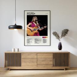 Taylor Atlanta GA Night 2 The Eras Tour Setlist Poster Meaningful Gift For Family Gift For Boyfriend Valentine Gift Birthday Gift Holiday Gift