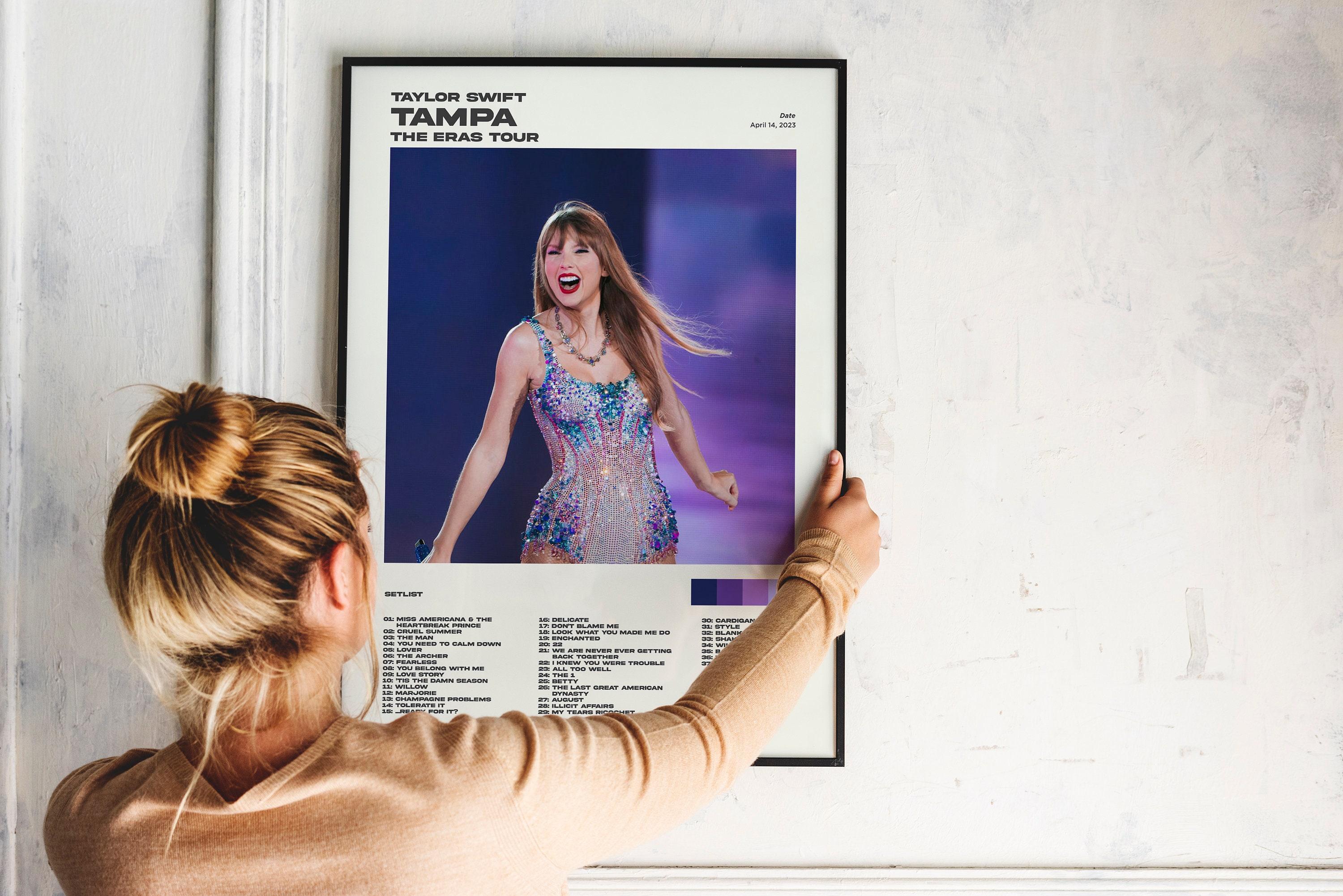 Taylor Tampa FL Night 2 The Eras Tour Setlist Poster Meaningful Gift For Family Gift For Boyfriend Valentine Gift Birthday Gift Holiday Gift