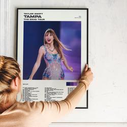 Taylor Tampa FL Night 2 The Eras Tour Setlist Poster Meaningful Gift For Family Gift For Boyfriend Valentine Gift Birthday Gift Holiday Gift