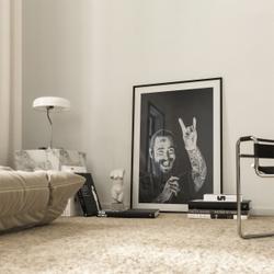 Post Malone V sign Poster Meaningful Gift For Family Gift For Boyfriend Valentine Gift Birthday Gift Holiday Gift