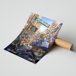 Zootopia - Movie Print - Wall Art Print - Minimalist Movie Poster Meaningful Gift For Family Gift For Boyfriend Valentine Gift Birthday Gift Holiday Gift