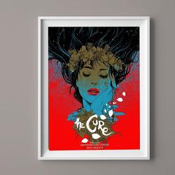 The Cure Rock Band New Orleans LA Tour 2023 Poster, Rock Band Poster, Gift Fans Meaningful Gift For Family Gift For Boyfriend Valentine Gift Birthday Gift Holiday Gift