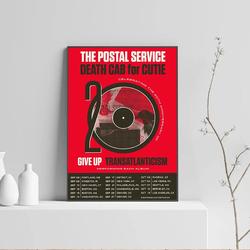 The Postal Service and Death Cab for Cutie to Co-Headline 2023 Tour Poster, Gift Fans, Music Love Gift Meaningful Gift For Family Gift For Boyfriend Valentine Gift Birthday Gift Holiday Gift