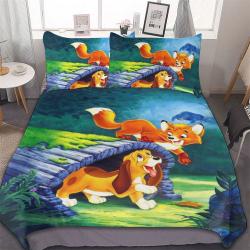 The Fox And The Hound Pillow Cover Duvet Cover Bedding Set Gift For Your Girlfriend Boyfriend Gift For Love Gift For Friend Best Valentine Present Holiday Gift