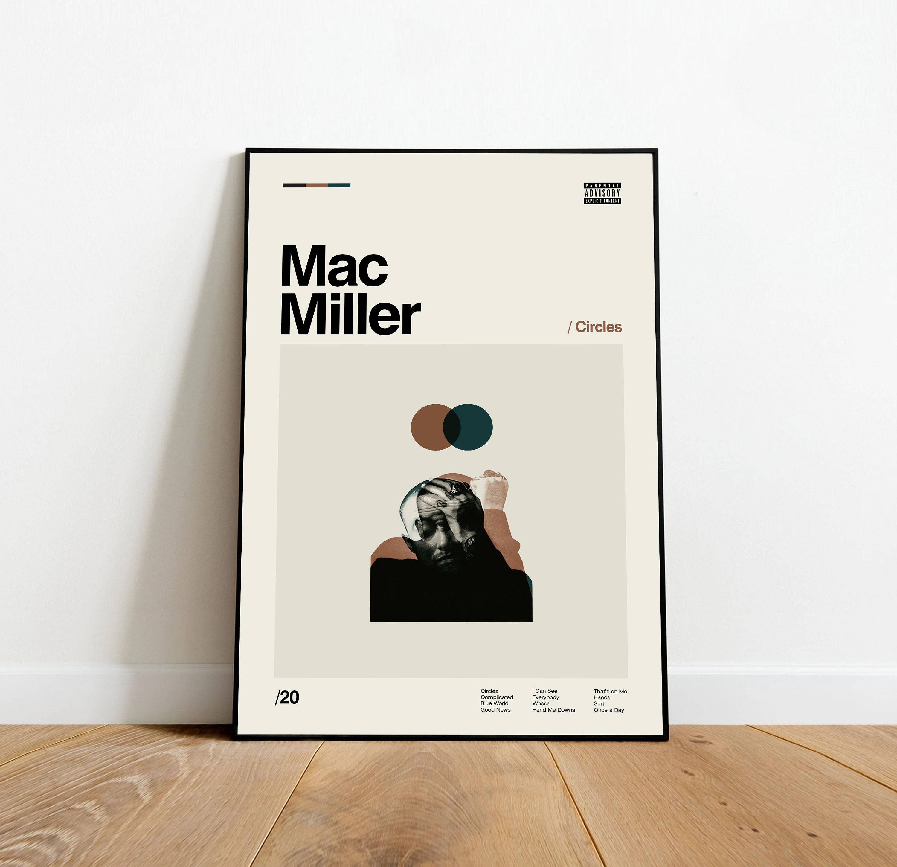 macmiller - Circles Album Poster Meaningful Gift For Family Gift For Boyfriend Valentine Gift Birthday Gift Holiday Gift