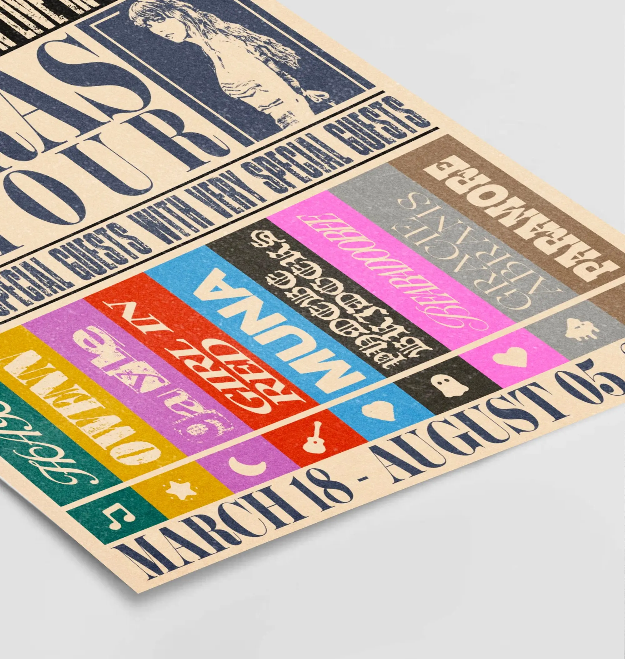 Taylor Eras Tour Retro Poster, Taylor Vintage Art Poster Meaningful Gift For Family Gift For Boyfriend Valentine Gift Birthday Gift Holiday Gift